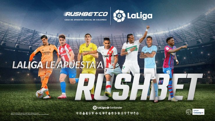 LaLiga obtiene un patrocinio exclusivo en Colombia con Rushbet.co